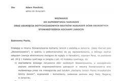2024-01-30_Stowarzyszenie-Kochamy-Jarocin-p-ko-Adam-Pawlicki_wezwanie-do-zaprzestrzania-naruszen-1